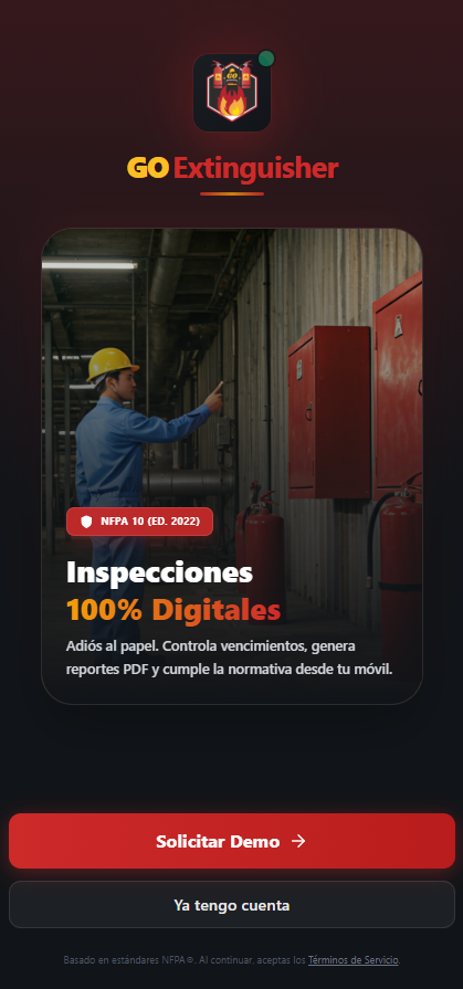 GoExtinguisher Mobile App